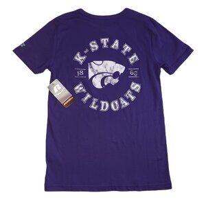 Kansas State Wildcats Mens Size Small T Shirt Purple Russell Athletic NCAA